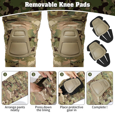 G3 Pro Combat Pants with Knee Pads Rip-Stop Tactical Pants